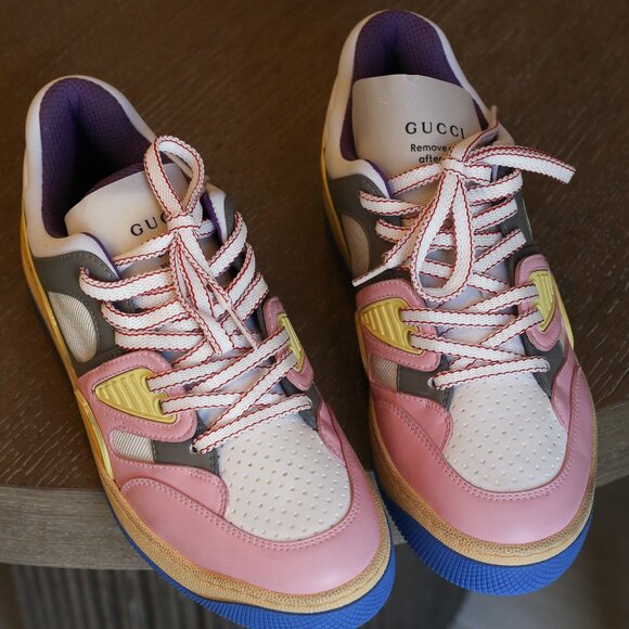 Women’s Multi-Color Gucci Basket Sneaker - Picture 5 of 13